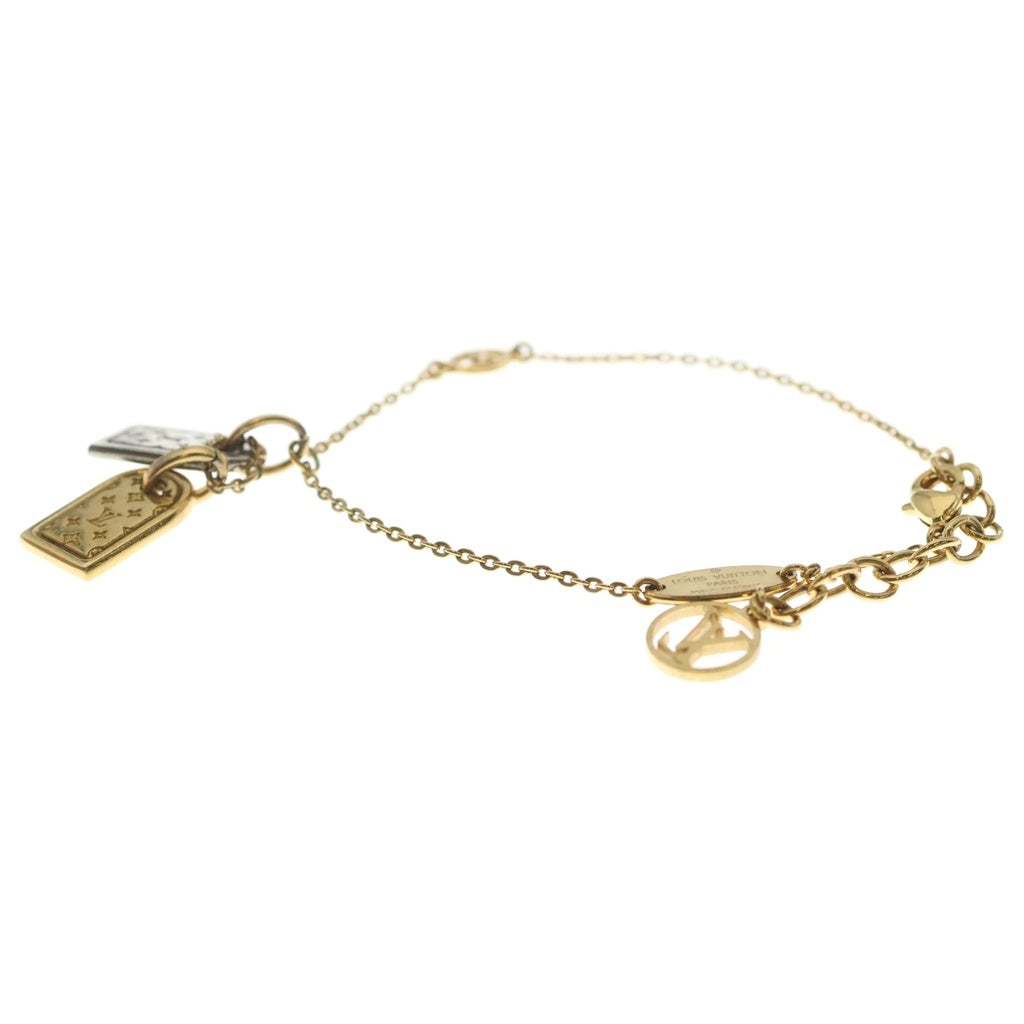 LOUIS VUITTON(ルイヴィトン) ナノグラム ブレスレット GP ゴールド×シルバー M63142 レディース