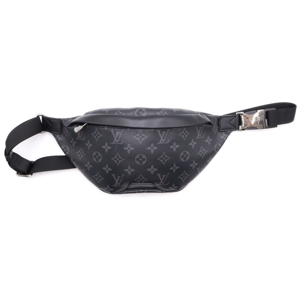 LOUIS VUITTON(ルイヴィトン) モノグラム エクリプス ディスカバリー バムバッグPM PVC レザー ウエストバッグ ボディバッグ ショルダーバッグ ICタイプ ブラック M46035 レディース