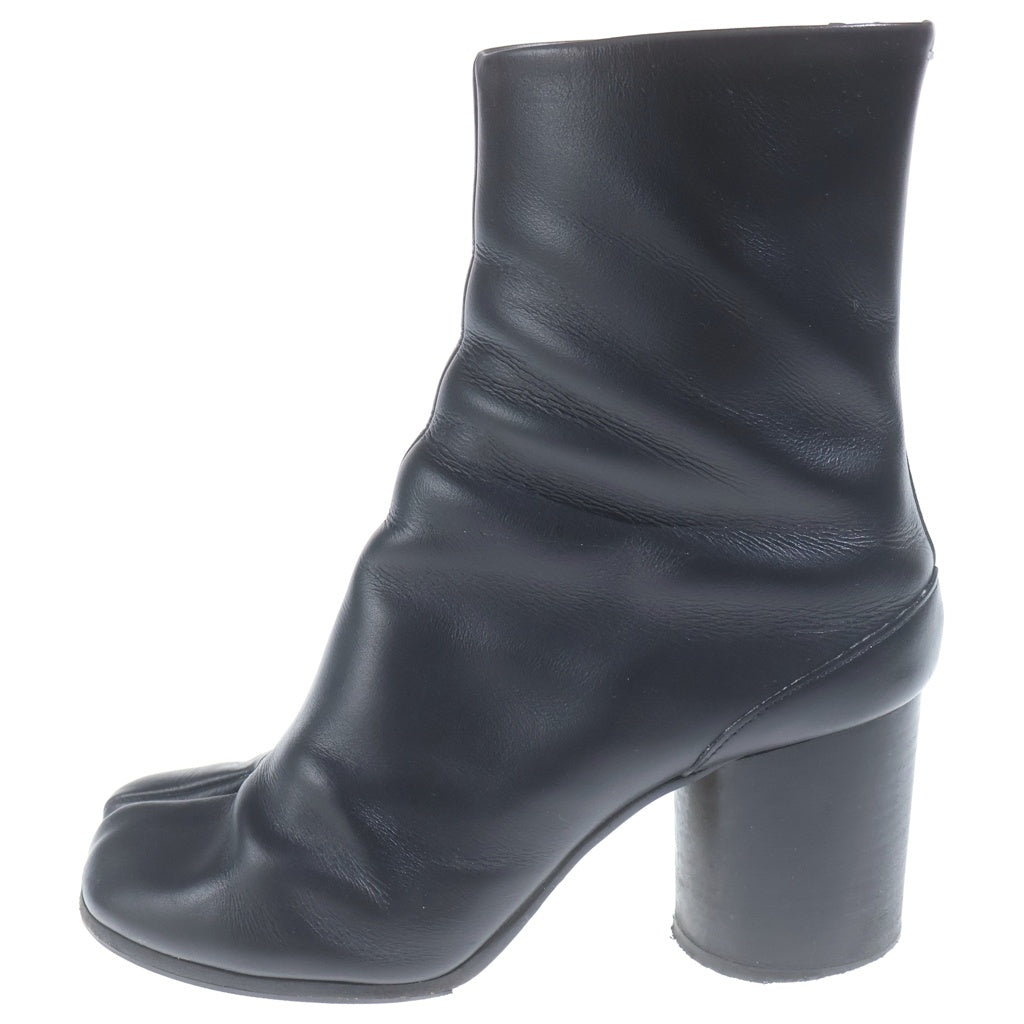 Maison Margiela(メゾンマルジェラ) Tabi タビ 足袋 レザー ヒール ショートブーツ ブラック レディース