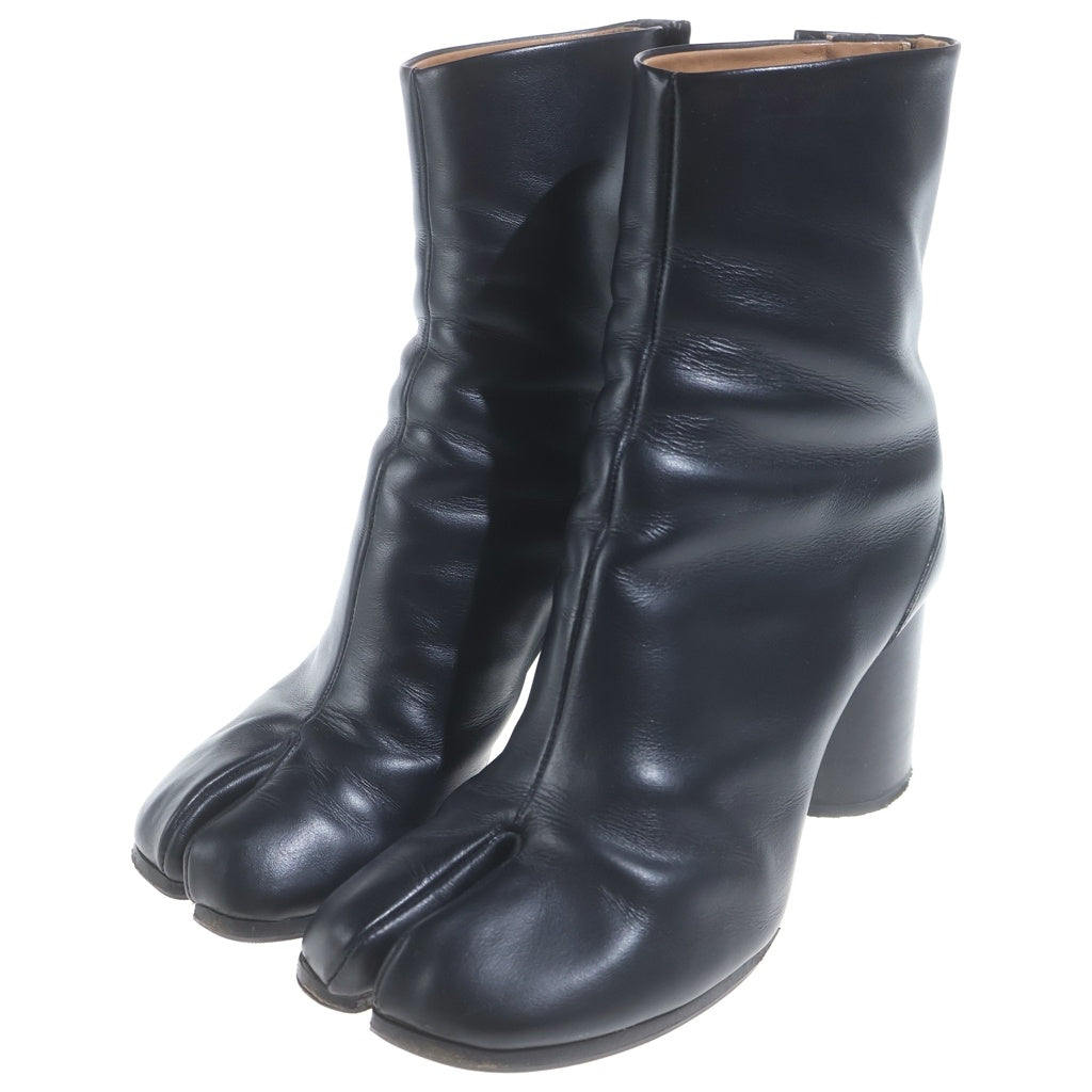 Maison Margiela(メゾンマルジェラ) Tabi タビ 足袋 レザー ヒール ショートブーツ ブラック レディース