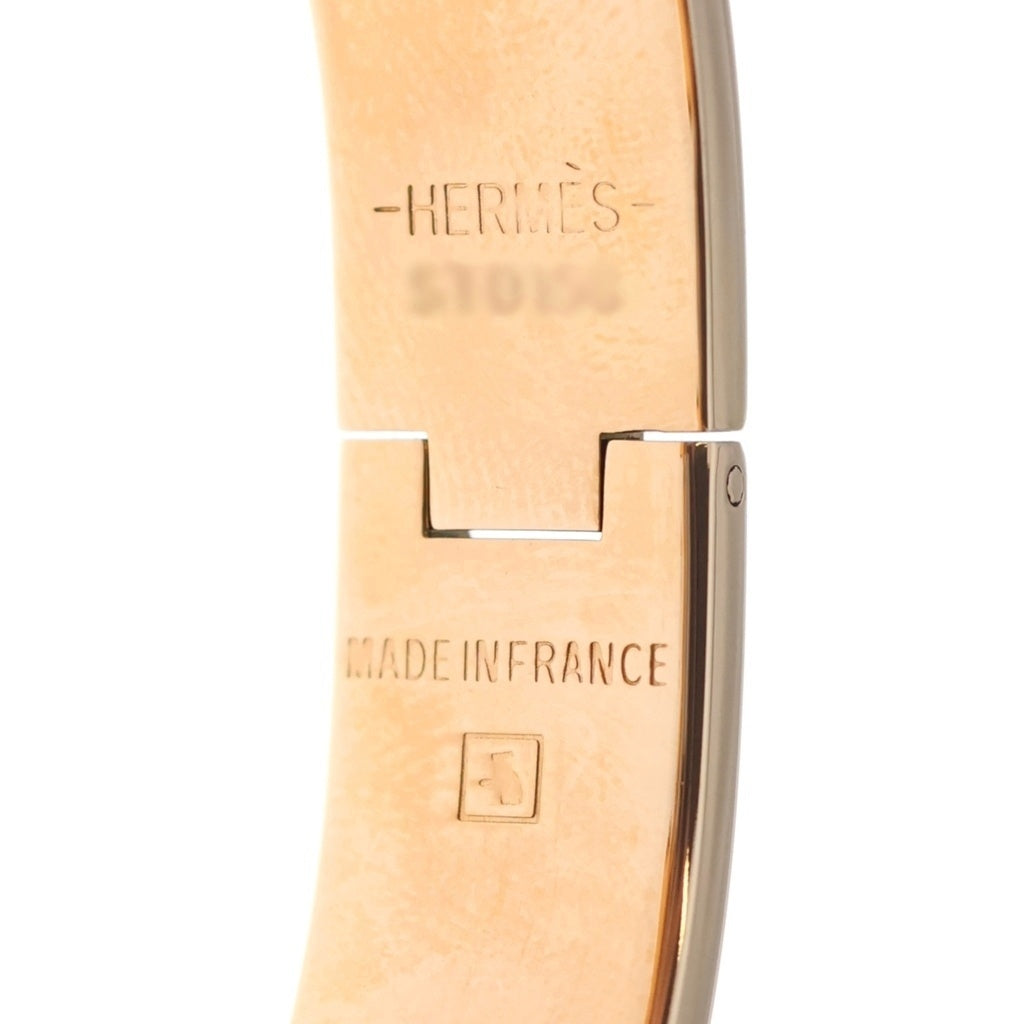 HERMES(エルメス) クリックH PM バングル ブレスレッド アクセサリー GP ピンクゴールド レディース