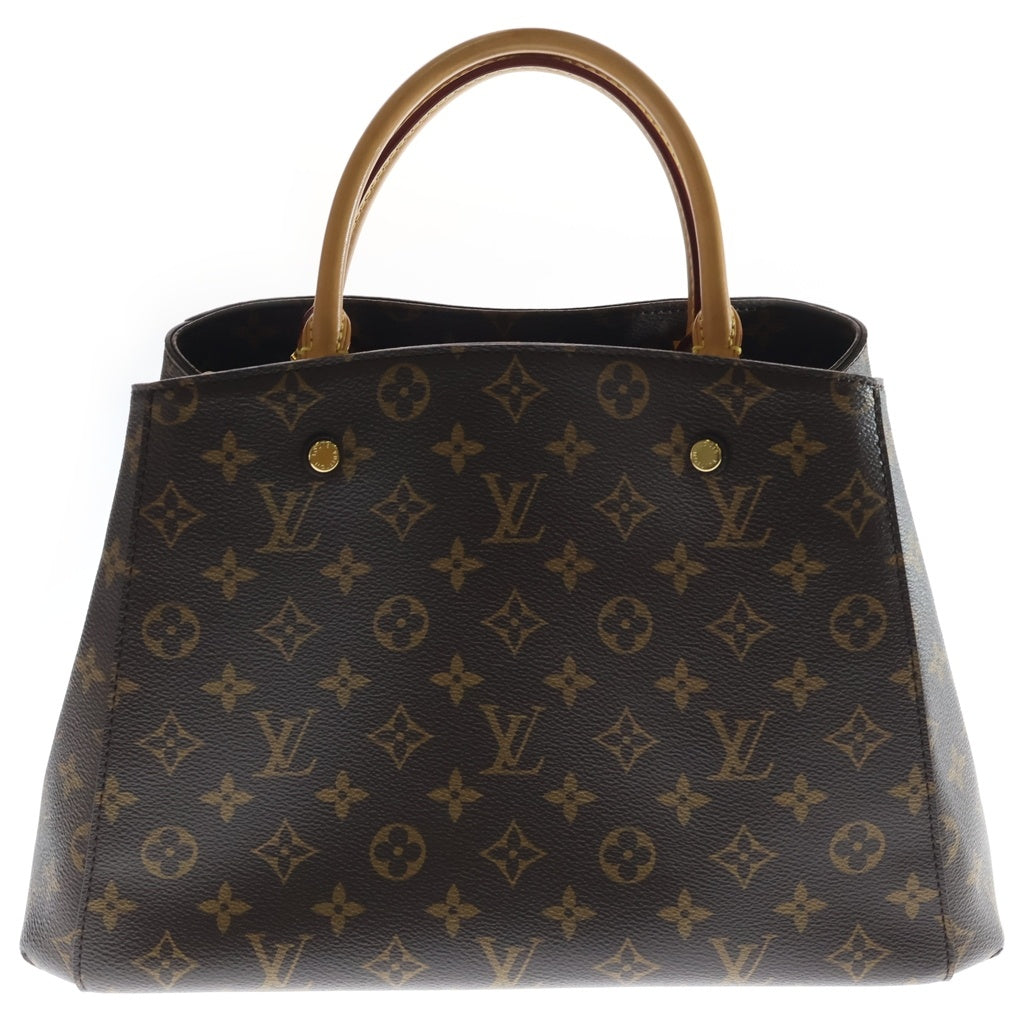 LOUIS VUITTON(ルイヴィトン) モノグラム モンテーニュMM PVC レザー 2WAY ハンドバッグ ショルダーバッグ ブラウン M41056 レディース