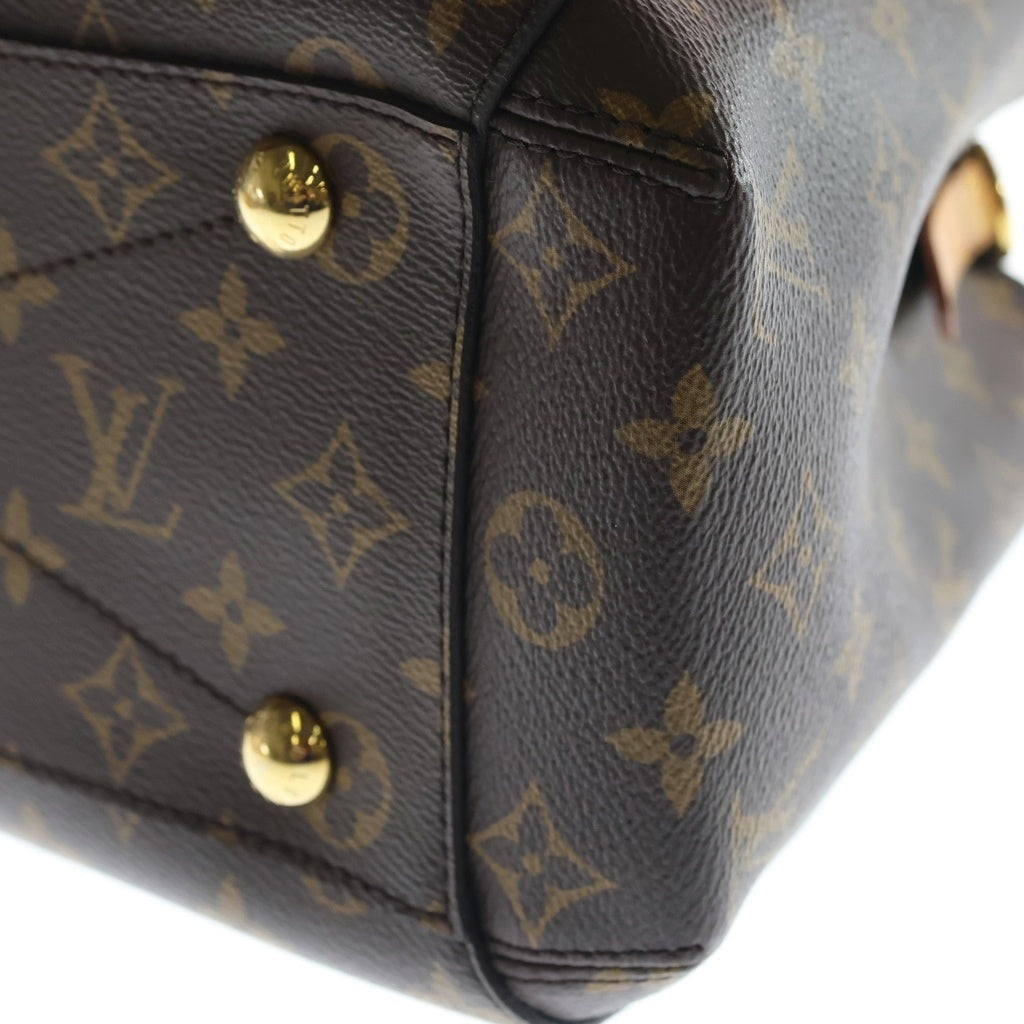 LOUIS VUITTON(ルイヴィトン) モノグラム モンテーニュMM PVC レザー 2WAY ハンドバッグ ショルダーバッグ ブラウン M41056 レディース
