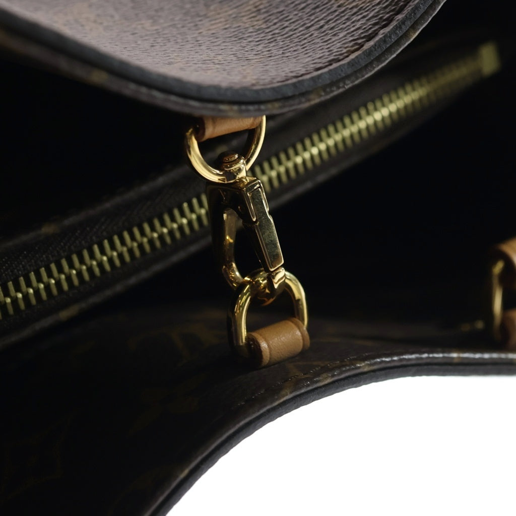 LOUIS VUITTON(ルイヴィトン) モノグラム モンテーニュMM PVC レザー 2WAY ハンドバッグ ショルダーバッグ ブラウン M41056 レディース