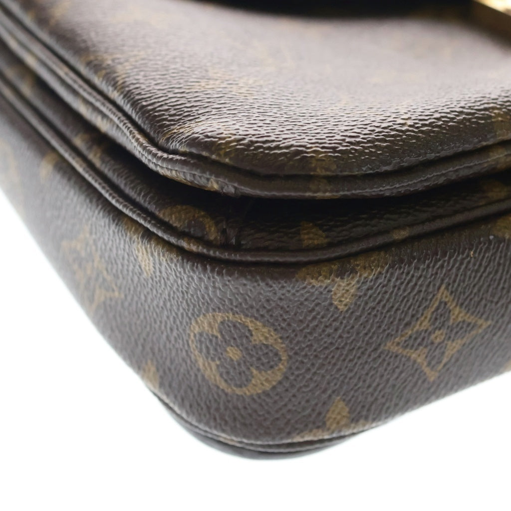LOUIS VUITTON(ルイヴィトン) モノグラム ポシェット メティス MM PVC レザー 2WAY ハンドバッグ ショルダーバッグ ブラウン M44875 レディース