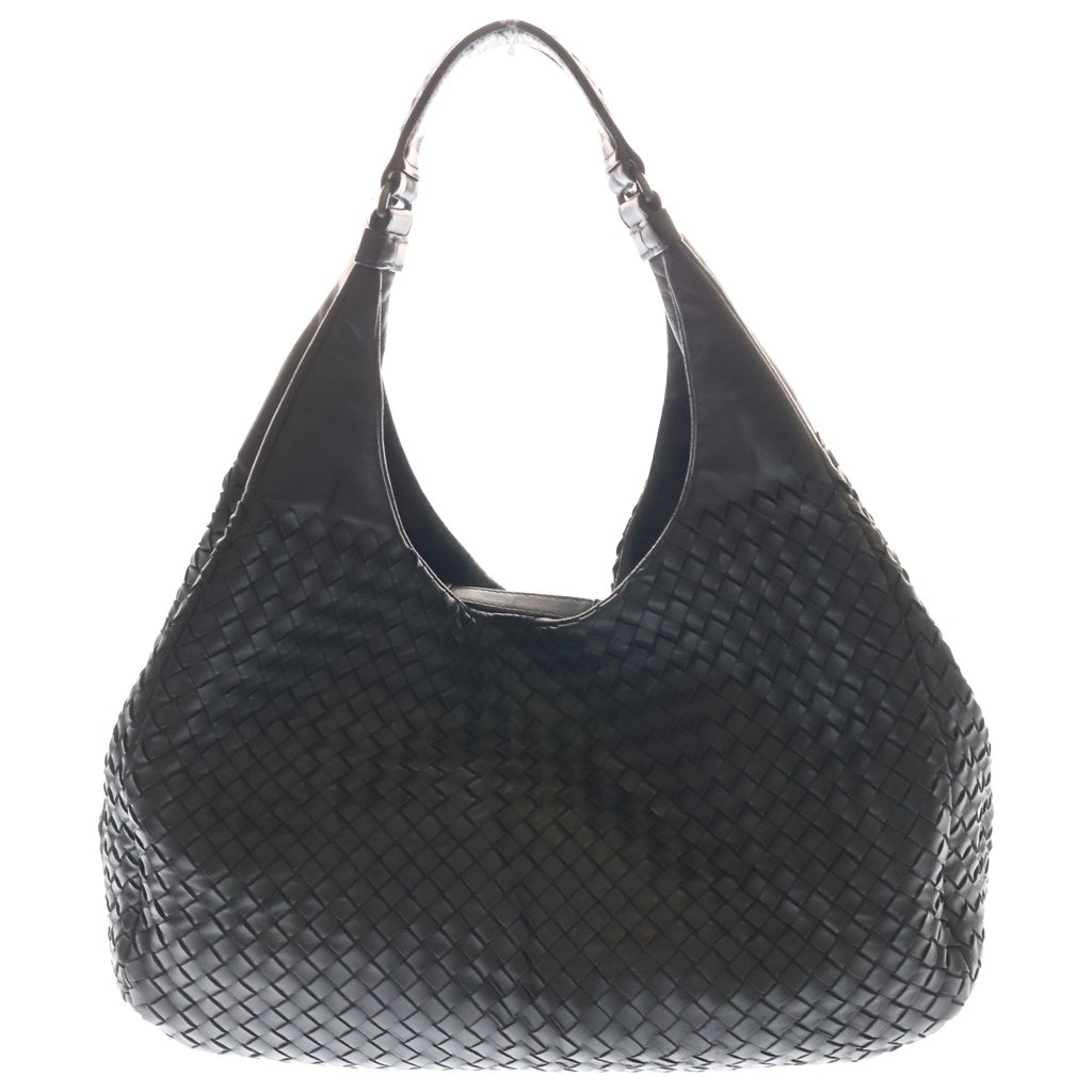 BOTTEGA VENETA(ボッテガヴェネタ) イントレチャート ハンドバッグ トートバッグ ブラウン レザー ブラック金具 レディース