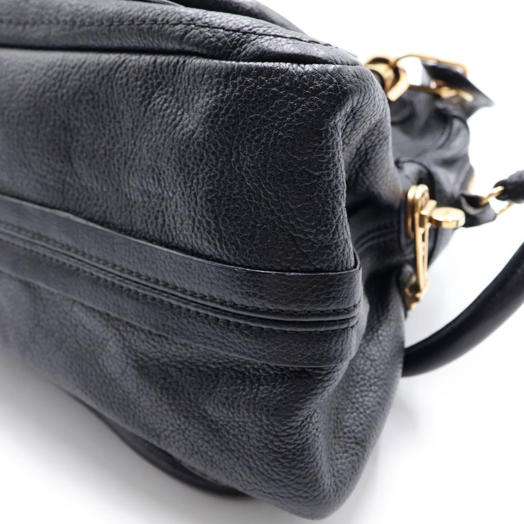 Chloe(クロエ) パラティ 2WAYハンドバッグ ショルダーバッグ ブラック レザー ゴールド金具 レディース