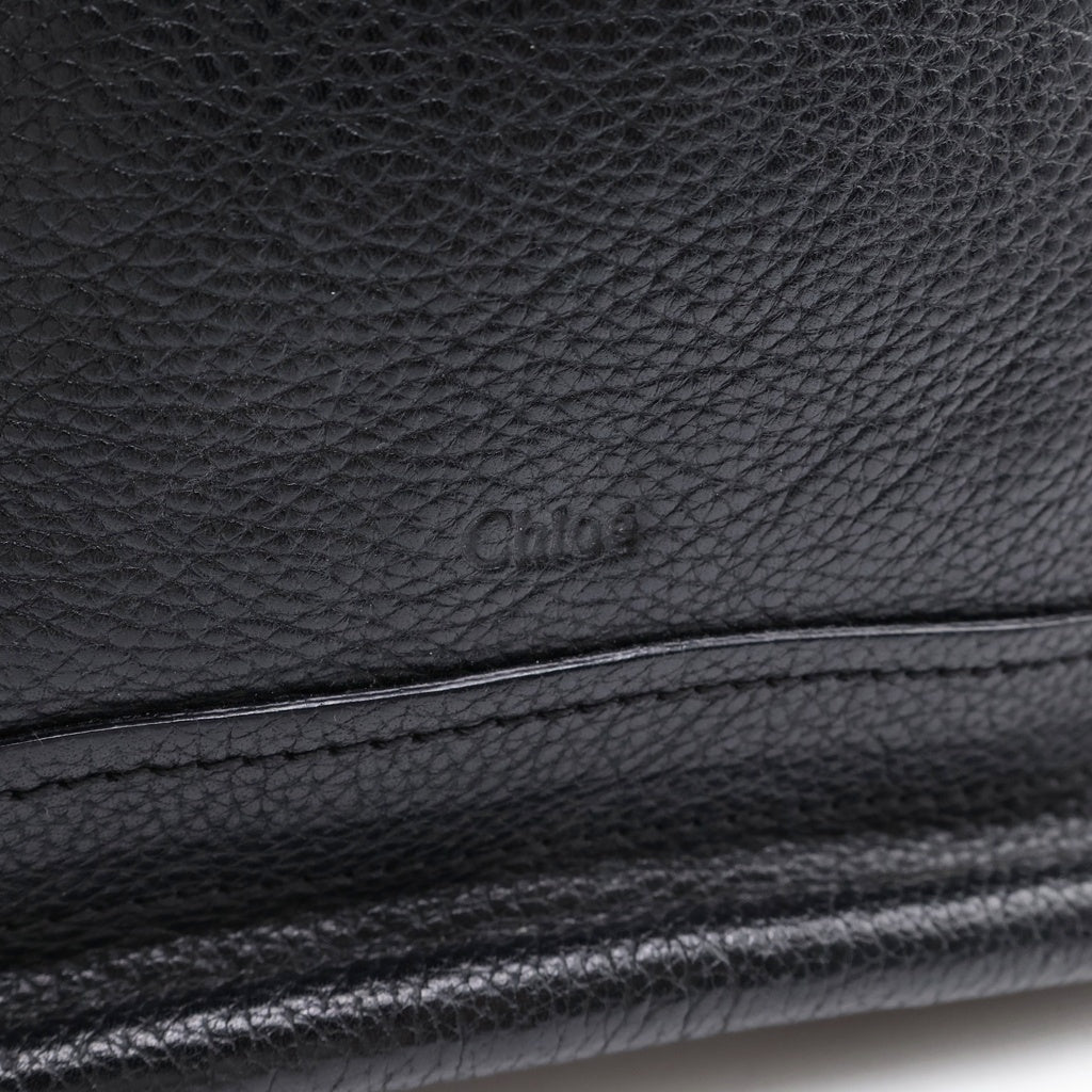 Chloe(クロエ) パラティ 2WAYハンドバッグ ショルダーバッグ ブラック レザー ゴールド金具 レディース