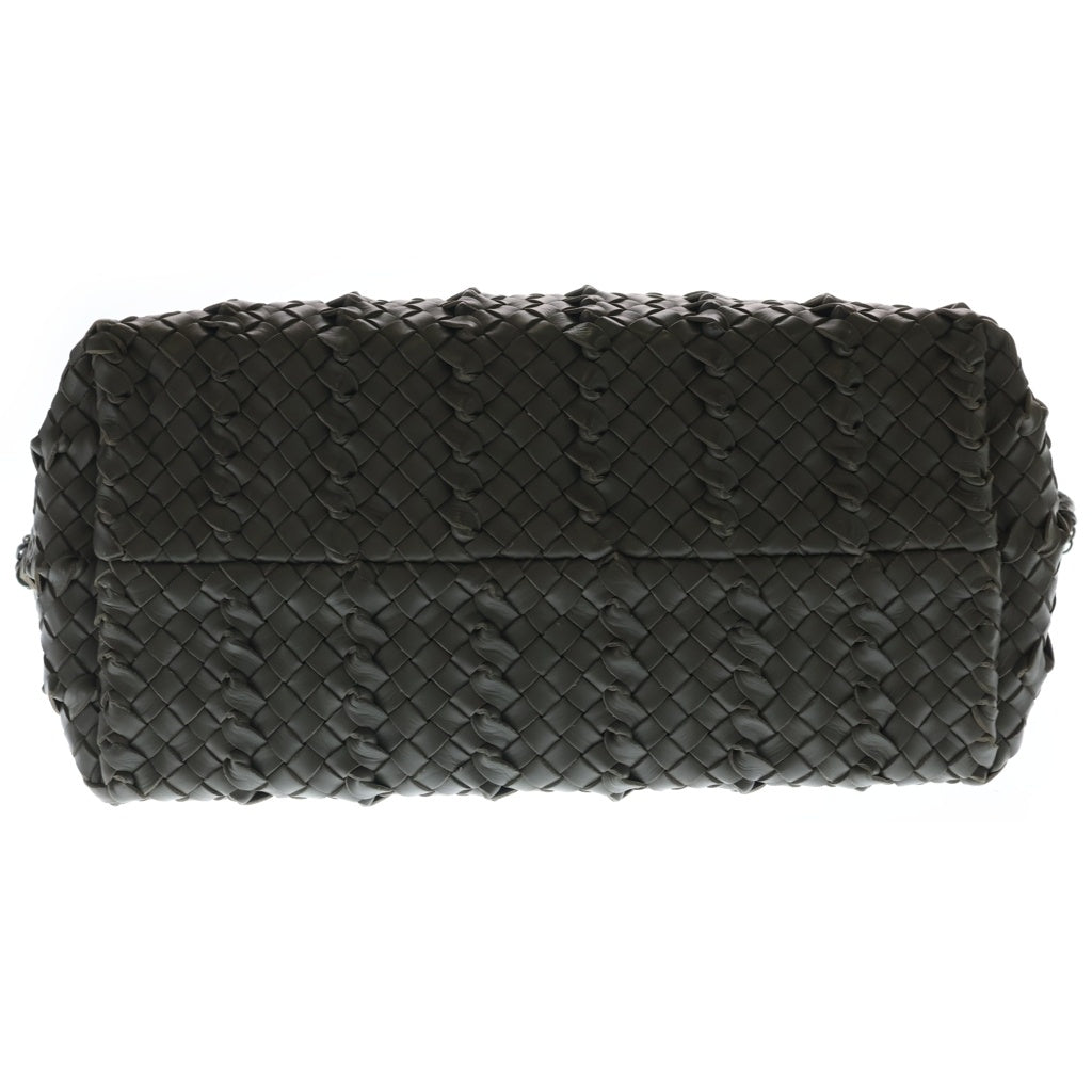 BOTTEGA VENETA(ボッテガヴェネタ) イントレチャート リング ハンドバッグ トートバッグ 世界150個限定 カーキ レザー レディース