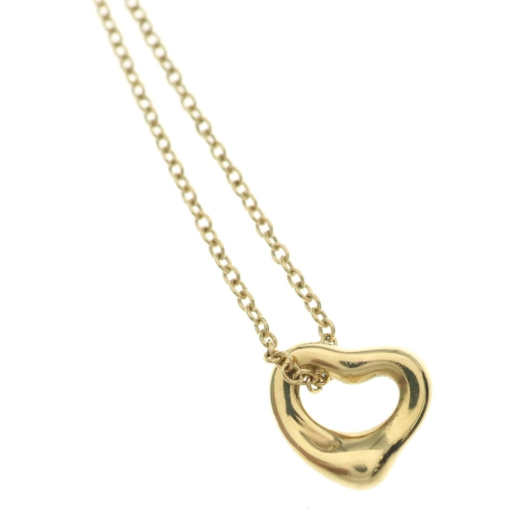 TIFFANY & Co.(ティファニー) オープンハート エクストラミニ ネックレス ペンダント チェーン イエローゴールド K18YG レディース