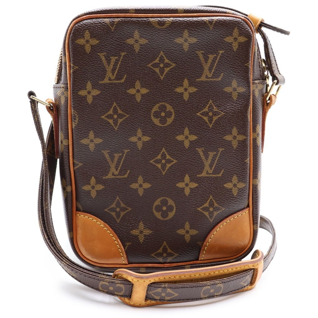 LOUIS VUITTON(ルイヴィトン) モノグラム アマゾン ショルダーバッグ ミニバッグ ブラウン レザー×PVC M45236 ゴールド金具 レディース