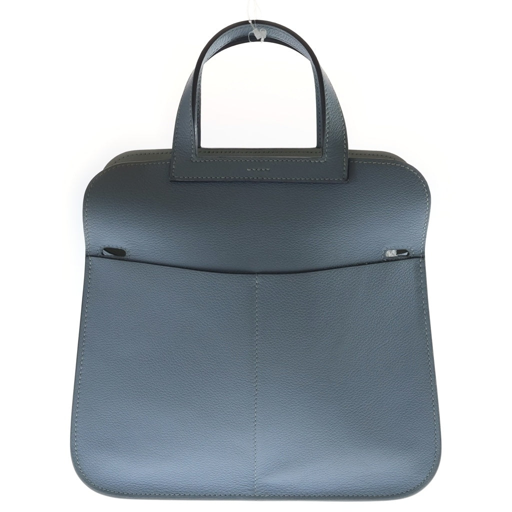 HERMES(エルメス) アルザン25 エバーカラー シルバー金具 2WAY ハンドバッグ ショルダーバッグ U刻印 ブルー レディース