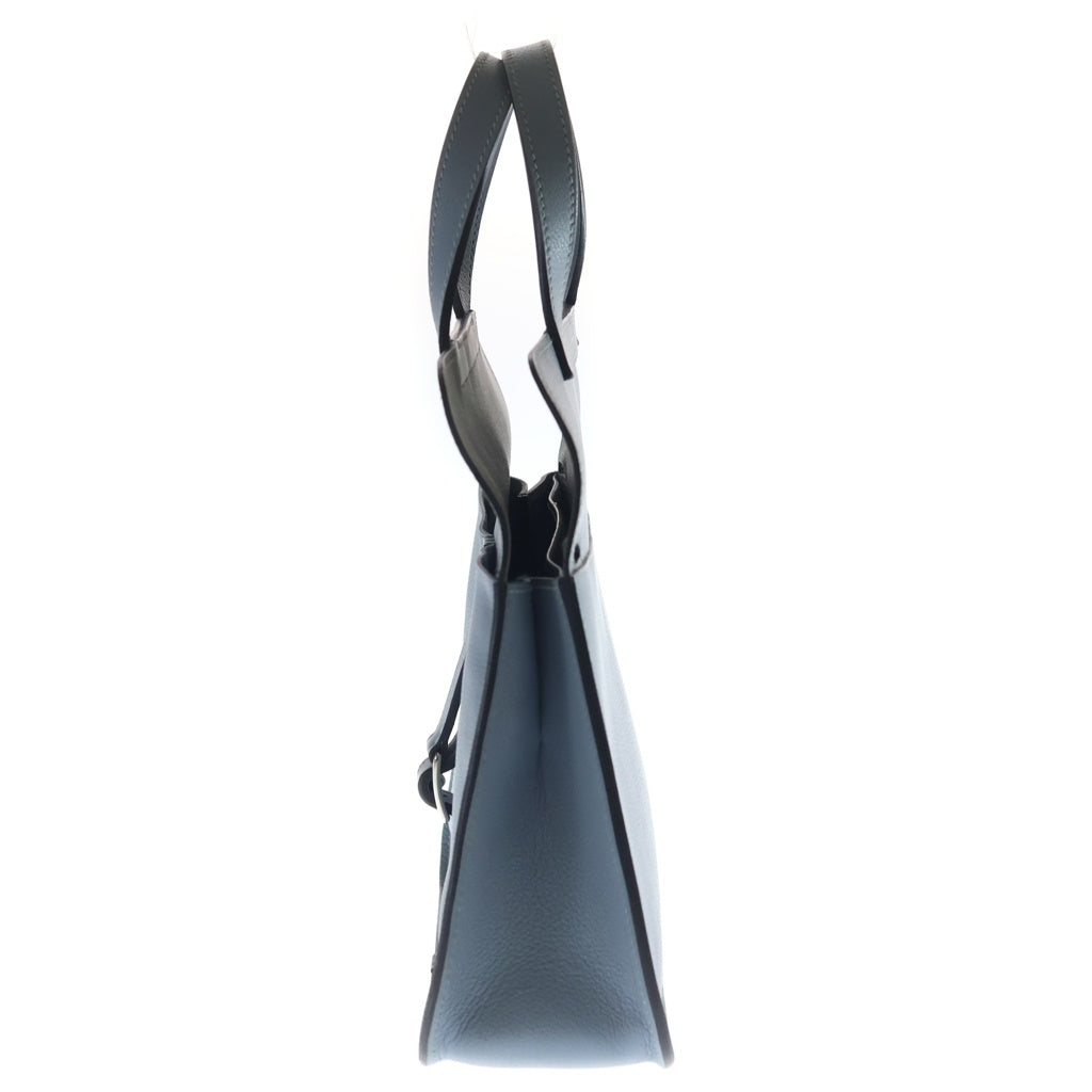 HERMES(エルメス) アルザン25 エバーカラー シルバー金具 2WAY ハンドバッグ ショルダーバッグ U刻印 ブルー レディース