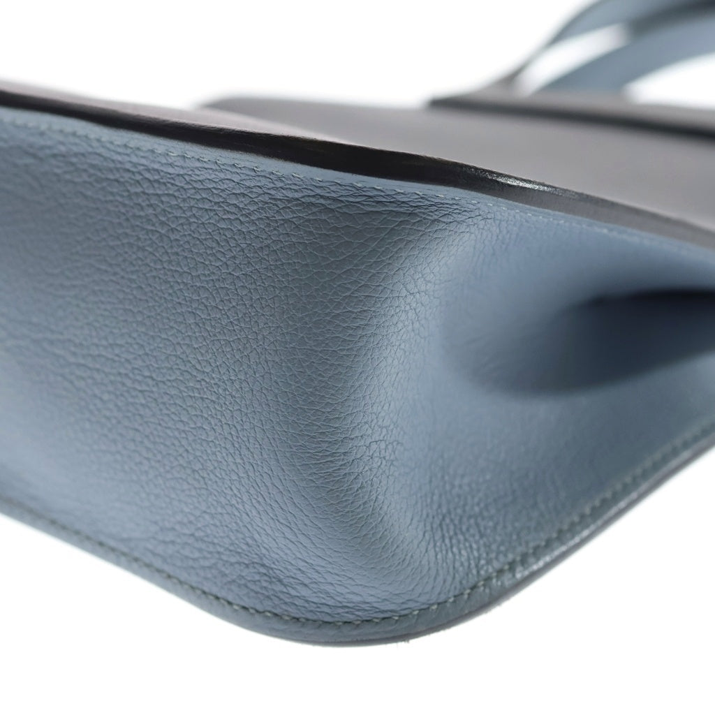 HERMES(エルメス) アルザン25 エバーカラー シルバー金具 2WAY ハンドバッグ ショルダーバッグ U刻印 ブルー レディース