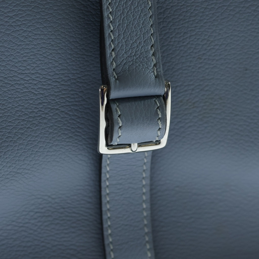 HERMES(エルメス) アルザン25 エバーカラー シルバー金具 2WAY ハンドバッグ ショルダーバッグ U刻印 ブルー レディース
