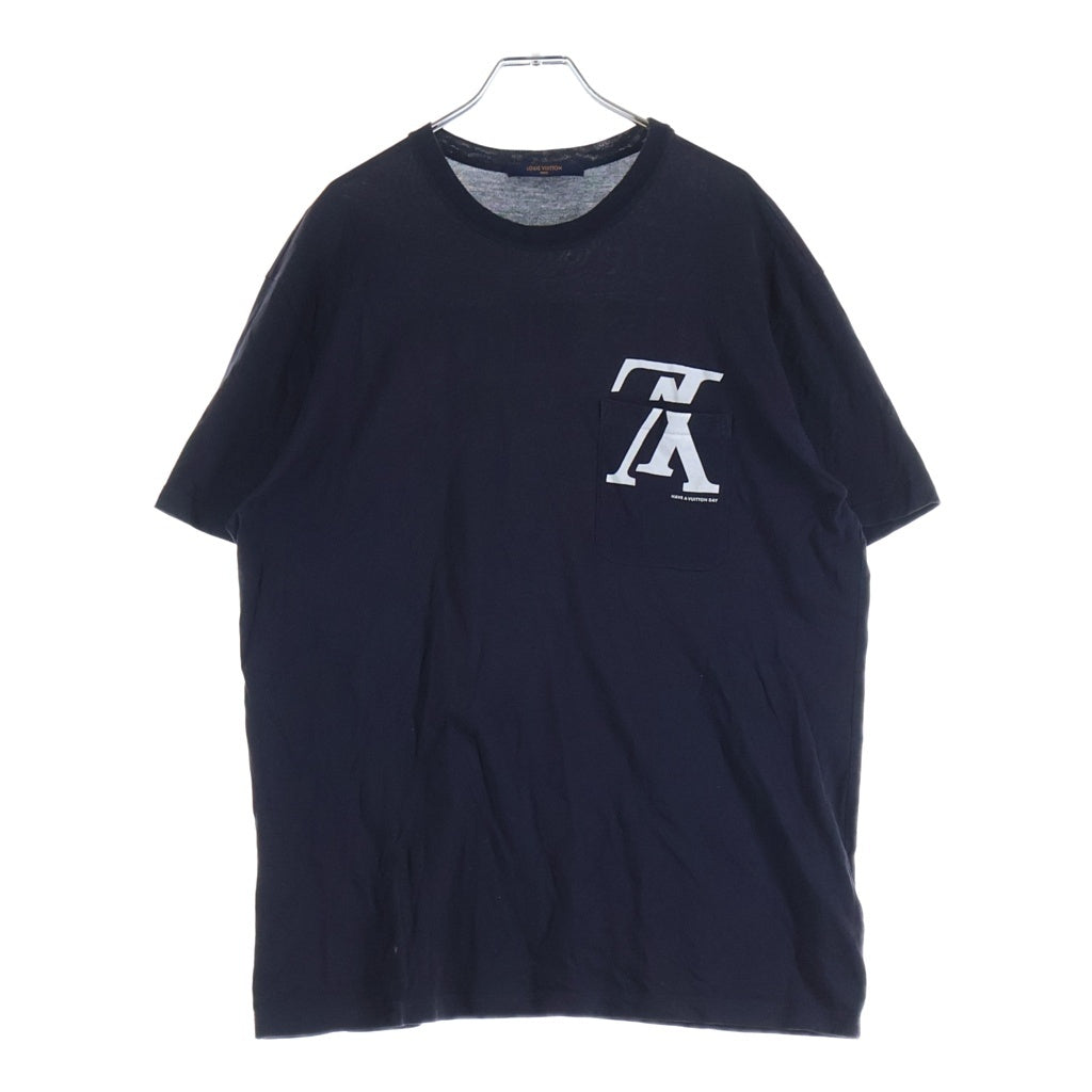 LOUIS VUITTON(ルイヴィトン) FOREVER 半袖ロゴTシャツ カットソー 両面プリント ネイビー RM182M FMB HFY21W