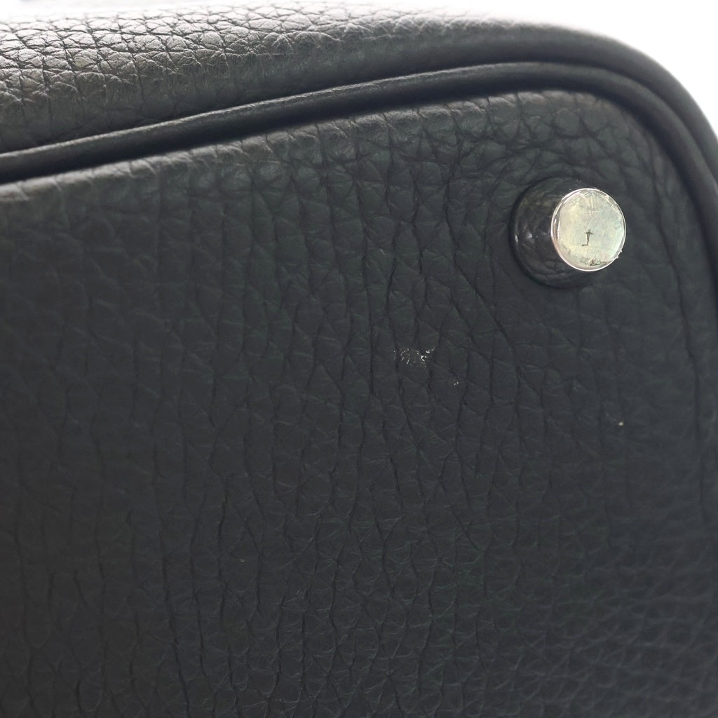 HERMES(エルメス) ピコタンロックPM トリヨンクレマンス シルバー金具 D刻印 ハンドバッグ トートバッグ ノワール ブラック レディース