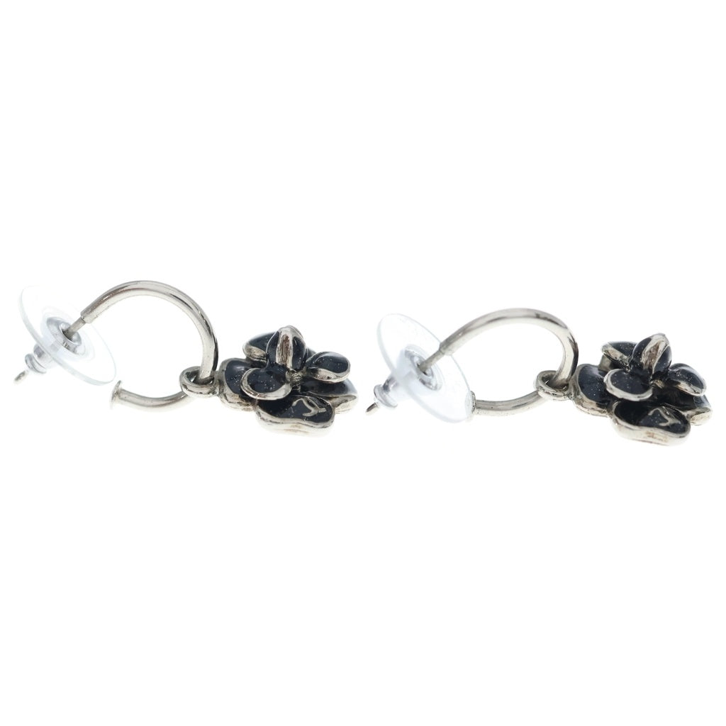 CHANEL(シャネル) カメリア ピアス シルバー/ブラック 08P レディース