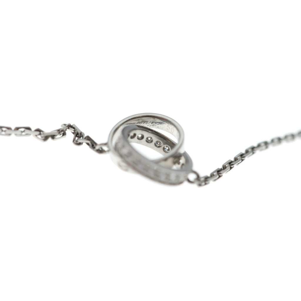 Cartier(カルティエ) ラブ ネックレス ダイヤ ペンダント チェーン ホワイトゴールド K18WG レディース