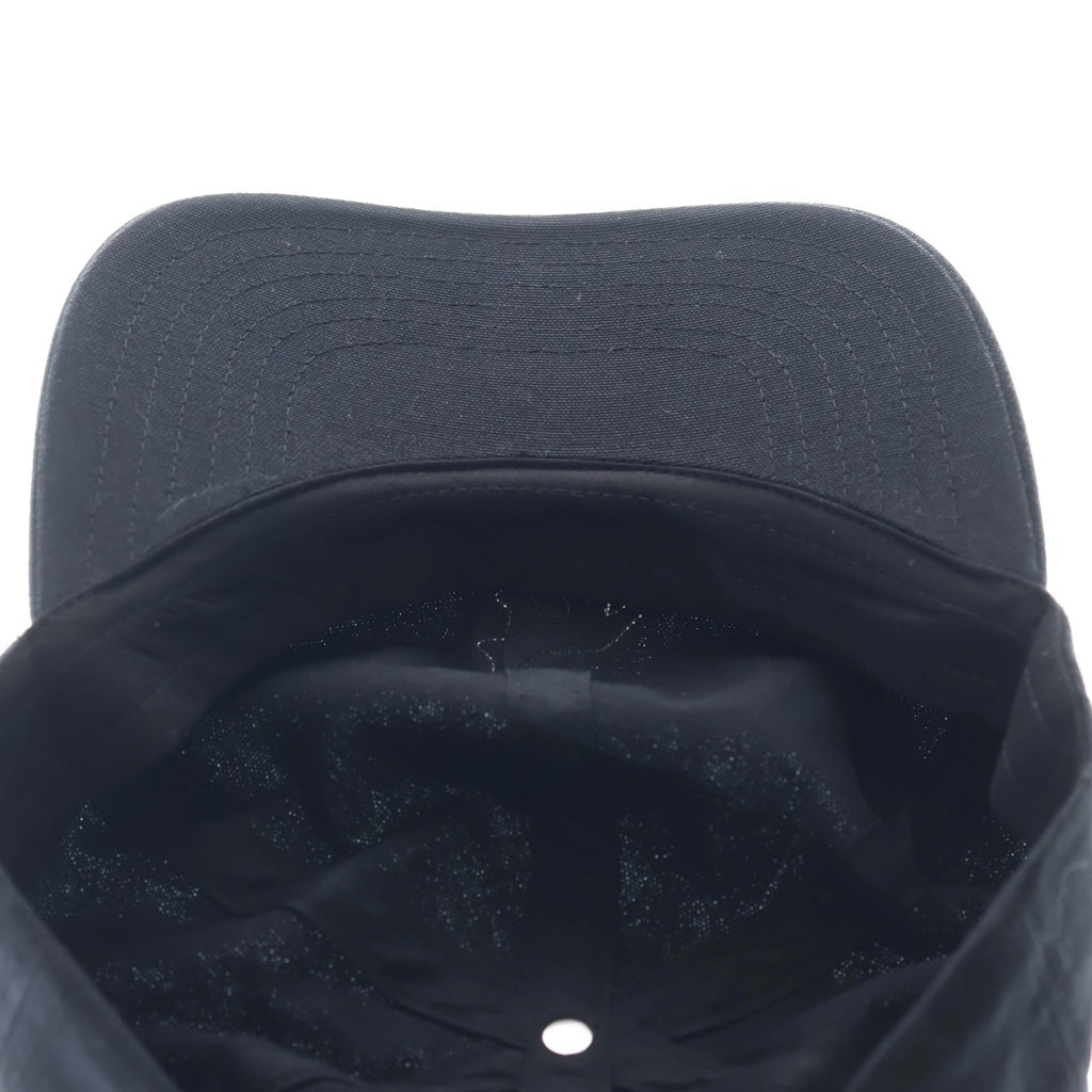 MAISON KITSUNE(メゾンキツネ) ベースボールキャップ 帽子 BABY FOX 6P CAP ベイビーフォックス6Pキャップ コットン ブラック レディース