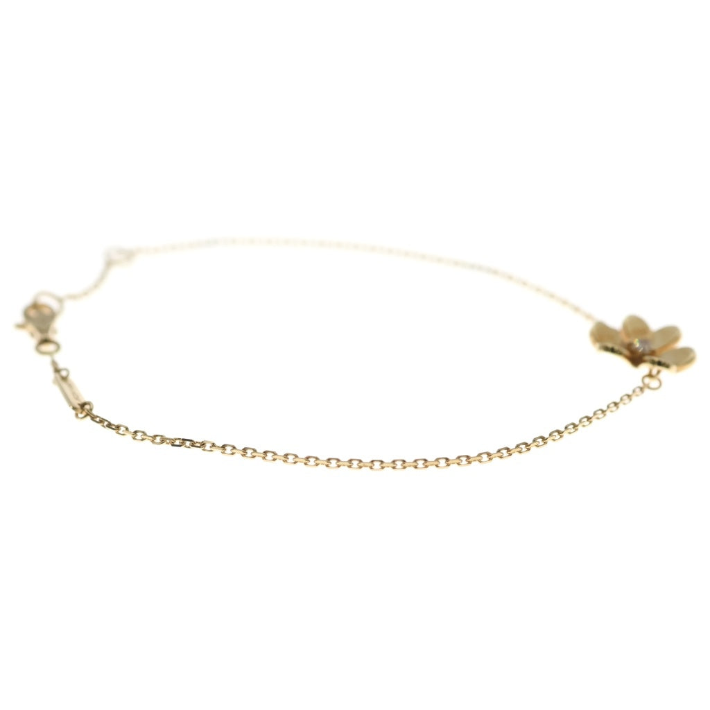 Van Cleef & Arpels(ヴァンクリーフアンドアーペル) フリヴォル 1Pダイヤモンド Au750 K18YG ミニブレスレット イエローゴールド VCARPOJ200 レディース