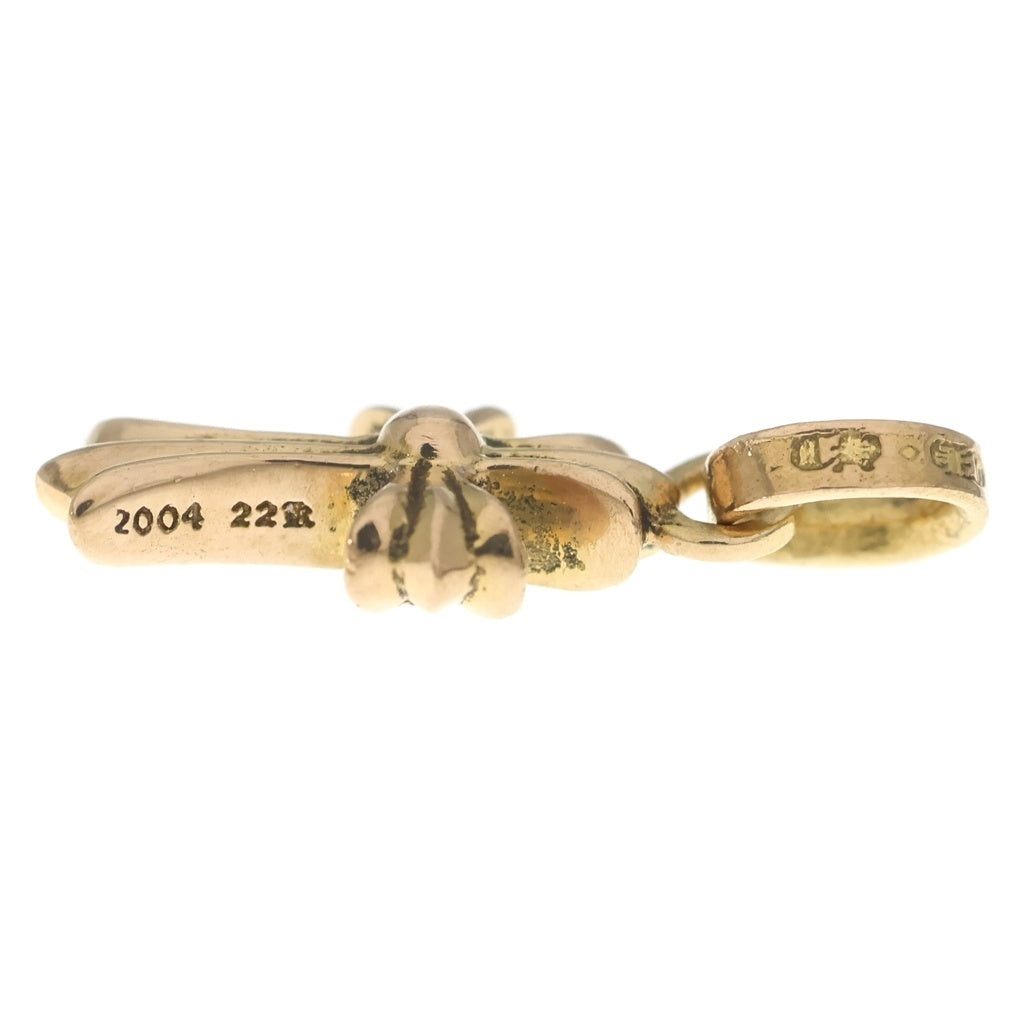 CHROME HEARTS(クロムハーツ) 22K CRS BBYFAT P/DIA ベイビーファットクロス PAVEダイヤ ペンダントトップ ゴールド BCA035
