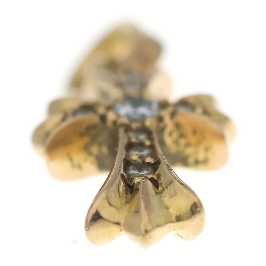 CHROME HEARTS(クロムハーツ) 22K CRS BBYFAT P/DIA ベイビーファットクロス PAVEダイヤ ペンダントトップ ゴールド BCA035