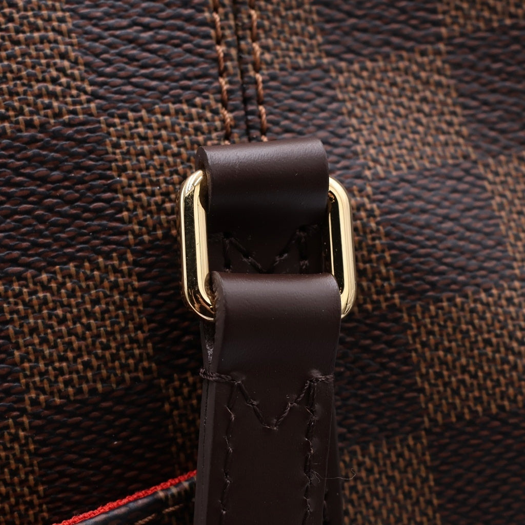 LOUIS VUITTON(ルイヴィトン) ダミエ トータリーPM ハンドバッグ トートバッグ ブラウン レザー×PVC N41282 ゴールド金具 レディース