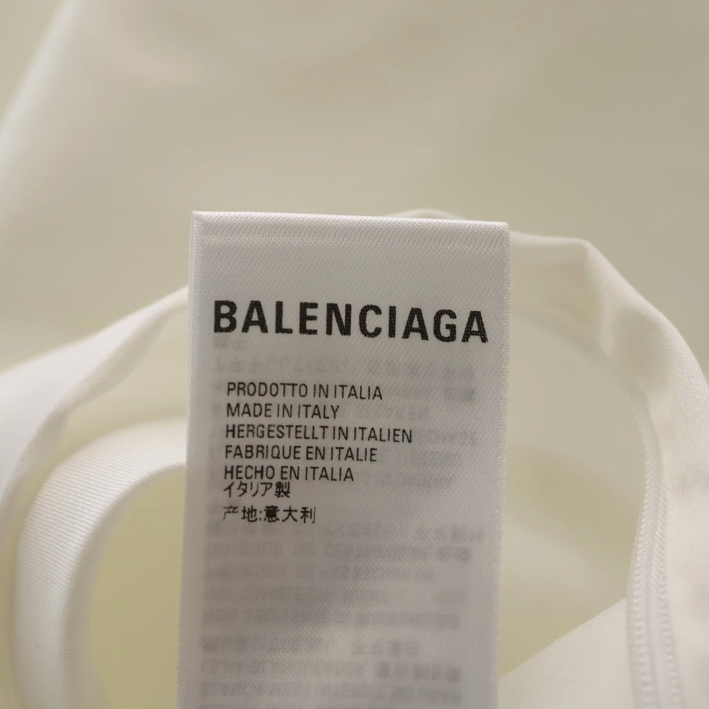 BALENCIAGA(バレンシアガ) ホテルズアンドリゾーツ ロゴ コットン ピローカバー 枕カバー ホワイト