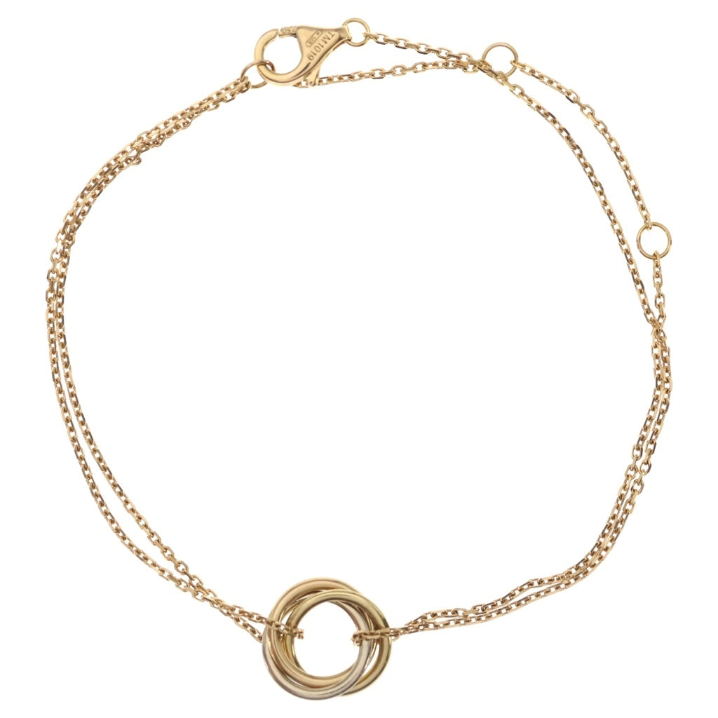 Cartier(カルティエ) ベビートリニティ ブレスレット イエローゴールド×ホワイトゴールド×ピンクゴールド Au750 レディース