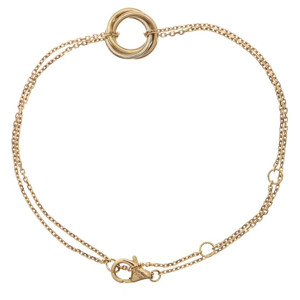 Cartier(カルティエ) ベビートリニティ ブレスレット イエローゴールド×ホワイトゴールド×ピンクゴールド Au750 レディース