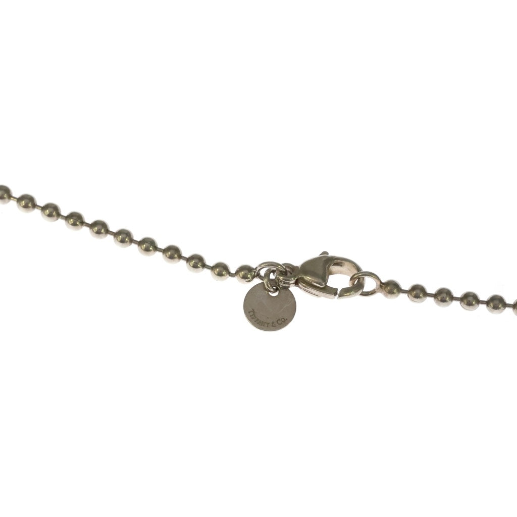 TIFFANY & Co.(ティファニー) ドッグタグ ネックレス ボールチェーン SV925 シルバー レディース