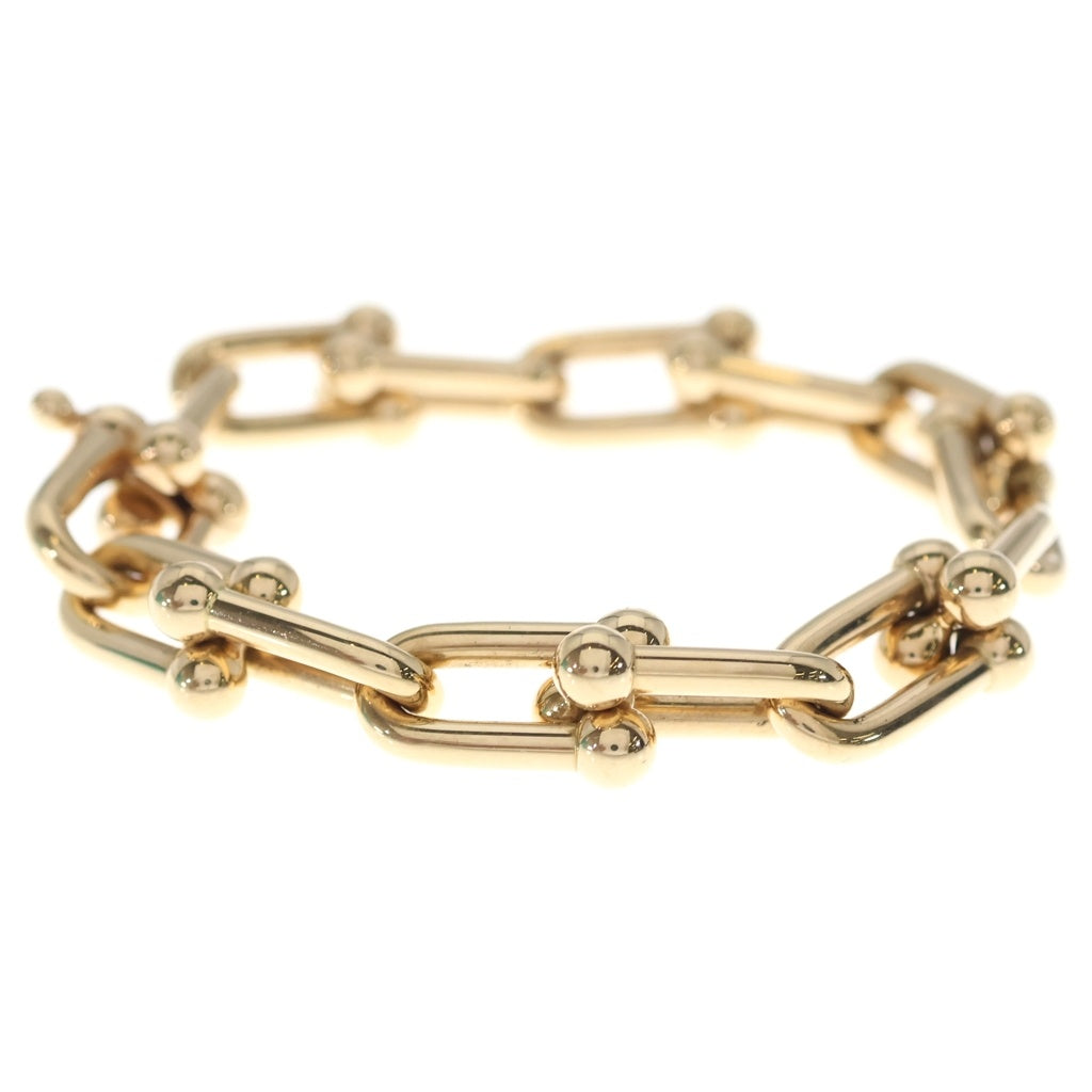 TIFFANY & Co.(ティファニー) ハードウェア ラージ リンク ブレスレット Au750 K18YG 14コマ イエローゴールド レディース