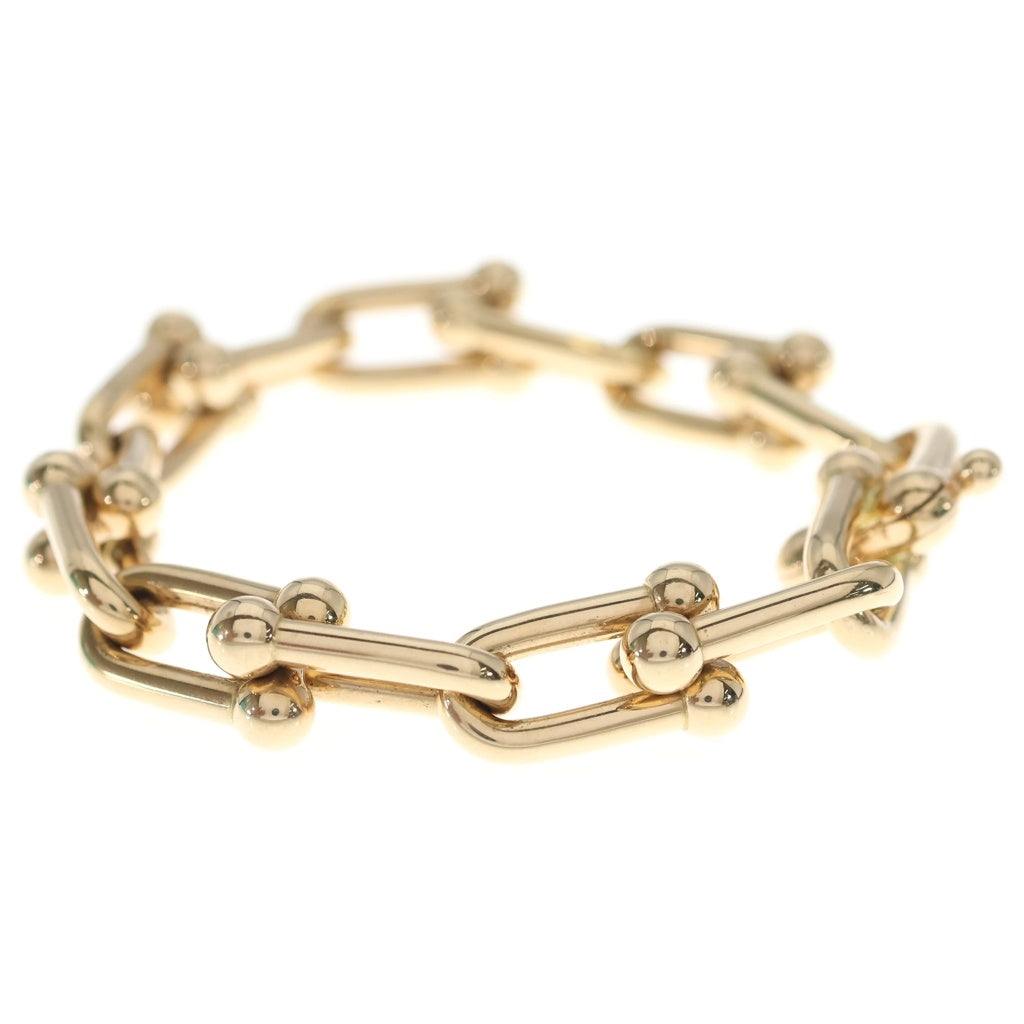 TIFFANY & Co.(ティファニー) ハードウェア ラージ リンク ブレスレット Au750 K18YG 14コマ イエローゴールド レディース