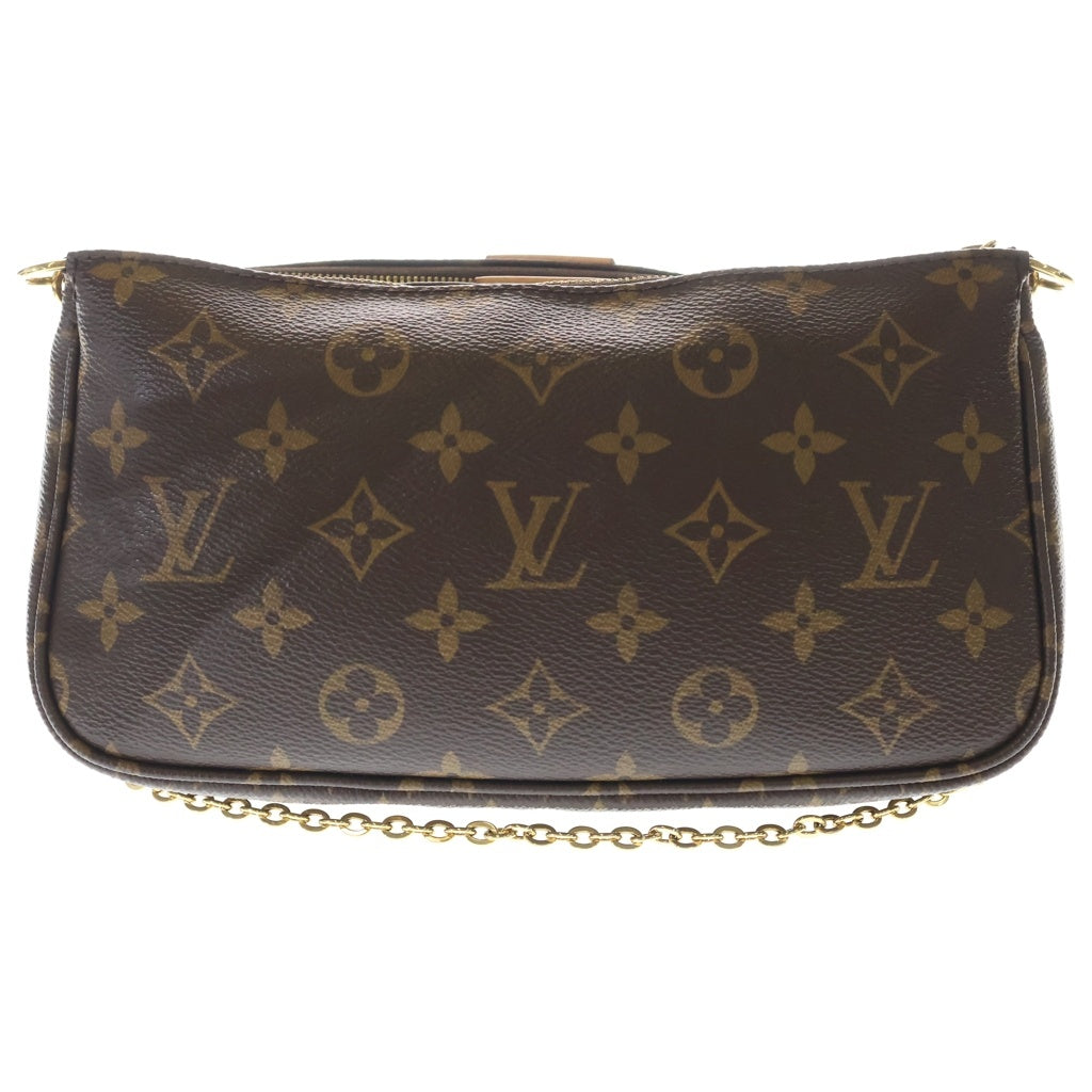 LOUIS VUITTON(ルイヴィトン) モノグラム ミュルティ ポシェットアクセソワール PVC レザー ショルダーバッグ ブラウン M44813