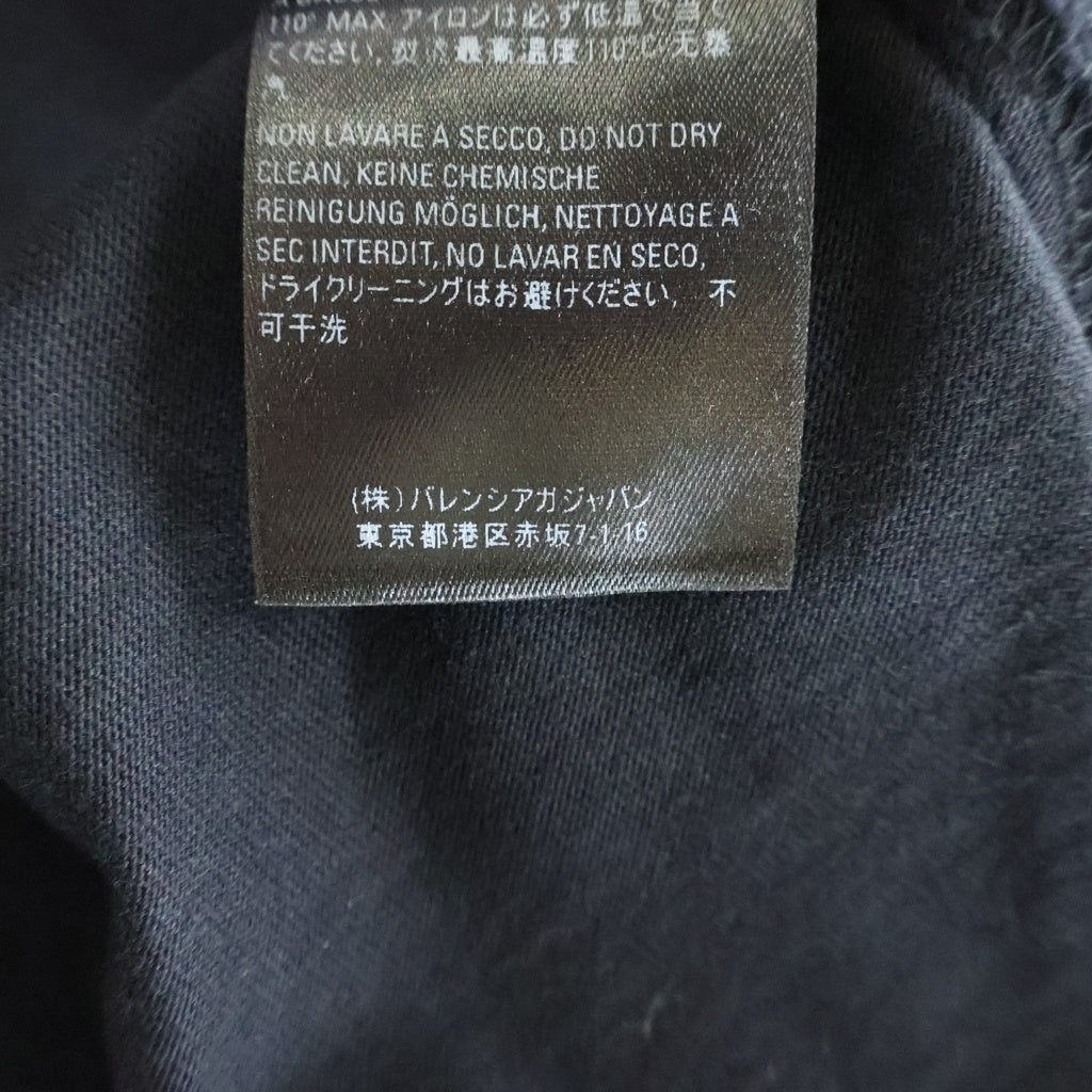 BALENCIAGA(バレンシアガ) 21SS UNISEX LOGO T-SHIRT ロゴプリント 半袖Tシャツ カットソー ブラック 612966 TIVG5