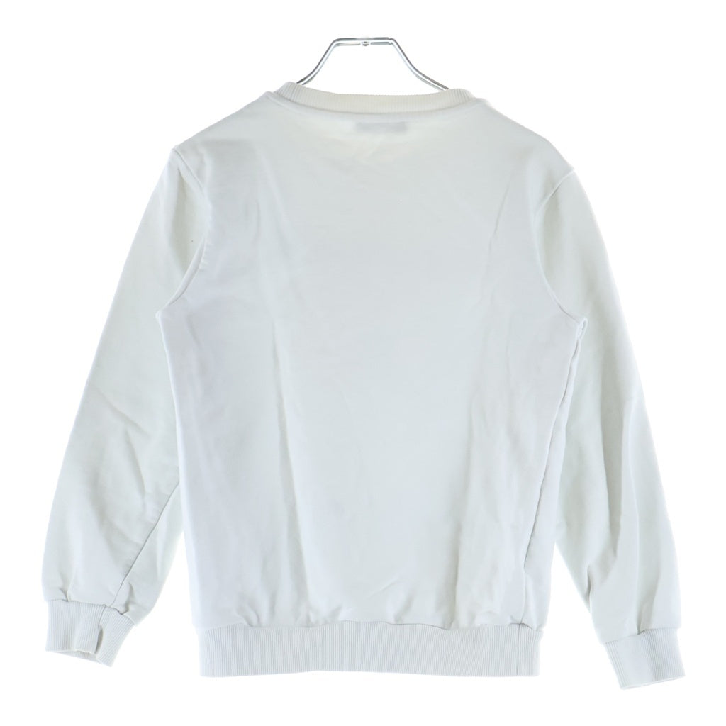 BALMAIN(バルマン) フロントロゴプリントクルーネックトレーナー スウェット ホワイト #12A レディース
