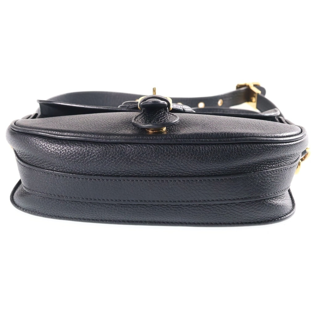 DIOR(ディオール) ボビー ミディアム レザー ゴールド金具 ショルダーバッグ ブラック レディース