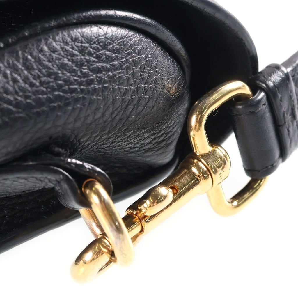 DIOR(ディオール) ボビー ミディアム レザー ゴールド金具 ショルダーバッグ ブラック レディース