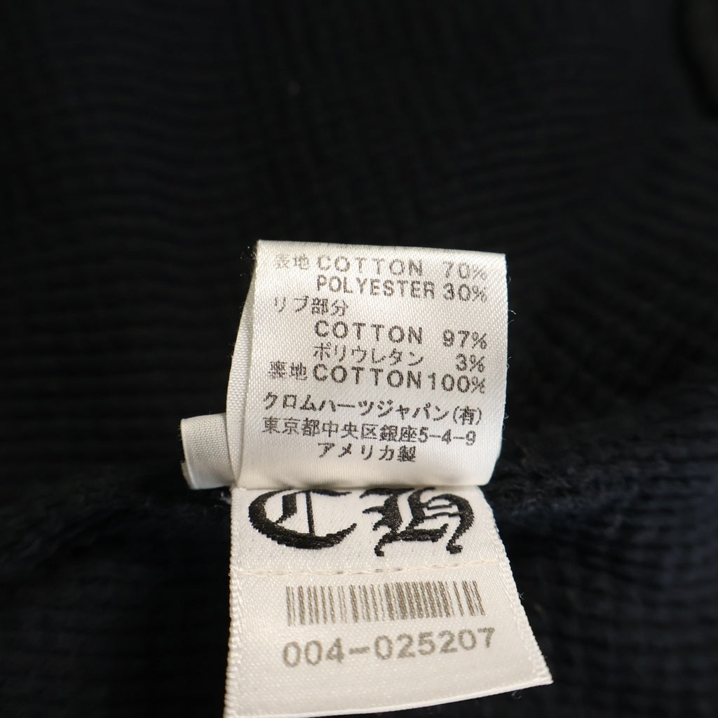CHROME HEARTS(クロムハーツ) FOTI フォティ CHプラス マハリア スカル コットン 長袖 フーディー ジップパーカー ジップアップパーカー #S ブラック レディース