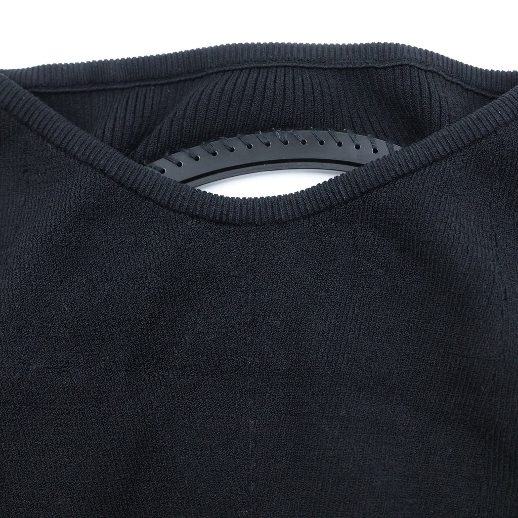 DIESEL(ディーゼル) メタルロゴニット レーヨン×ポリエステル ベアトップ チューブトップ #XS ブラック レディース