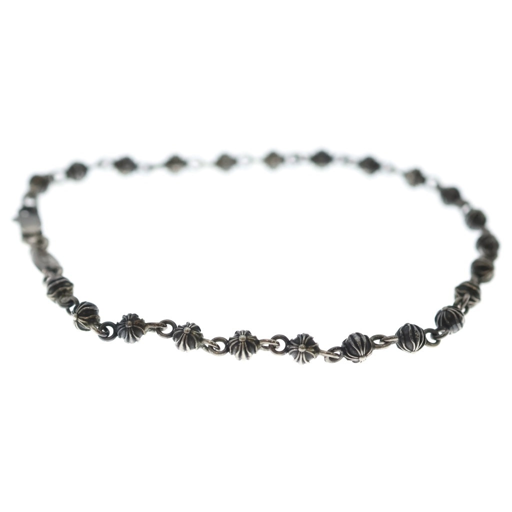 CHROME HEARTS(クロムハーツ) TINY CROSS BALL BEADED BRACELET タイニークロスボールブレスレット シルバー