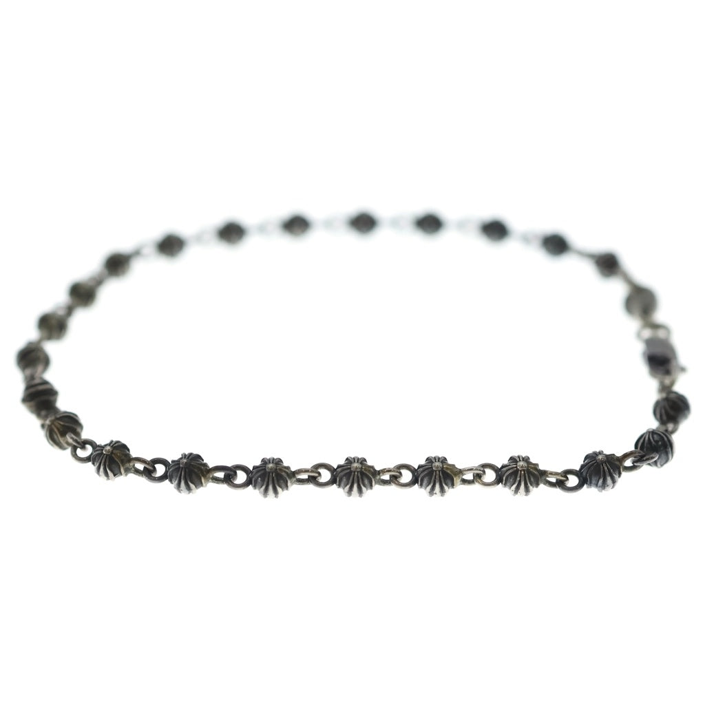 CHROME HEARTS(クロムハーツ) TINY CROSS BALL BEADED BRACELET タイニークロスボールブレスレット シルバー