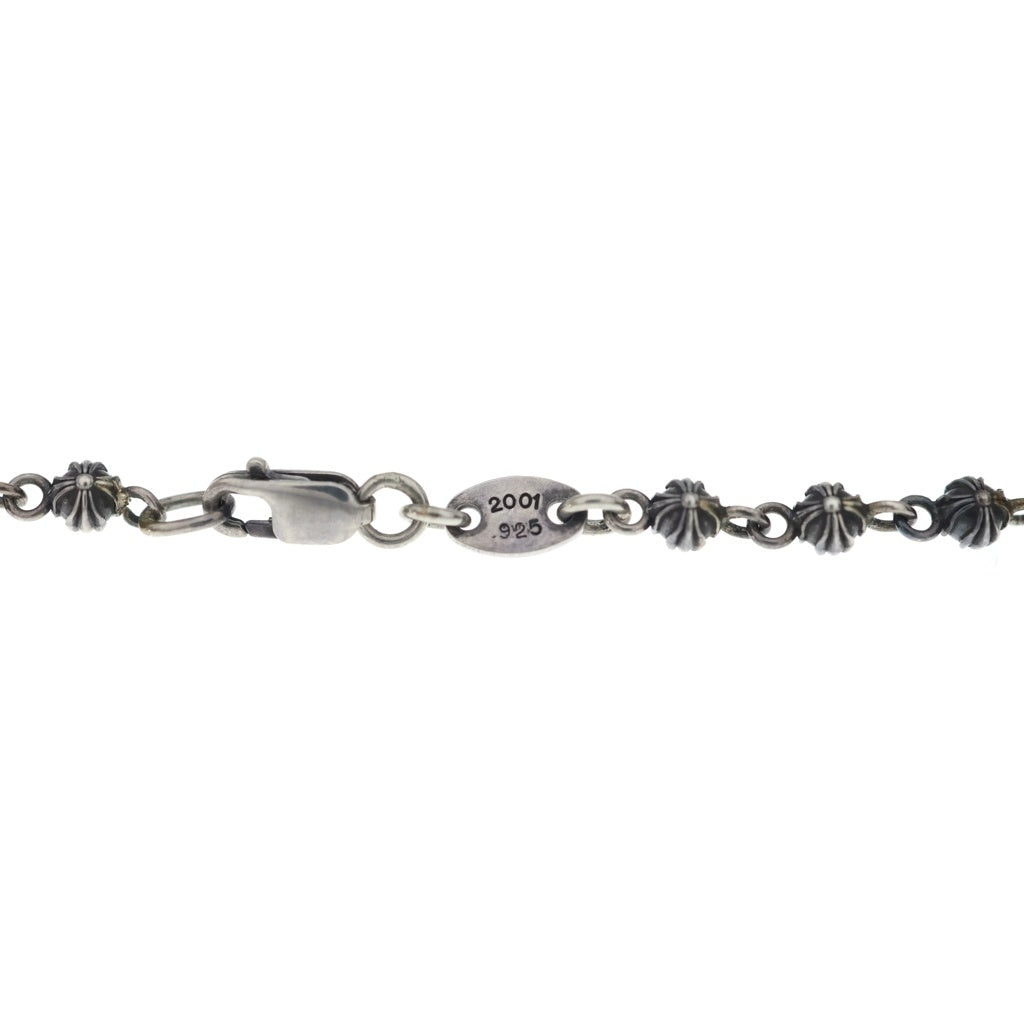 CHROME HEARTS(クロムハーツ) TINY CROSS BALL BEADED BRACELET タイニークロスボールブレスレット シルバー