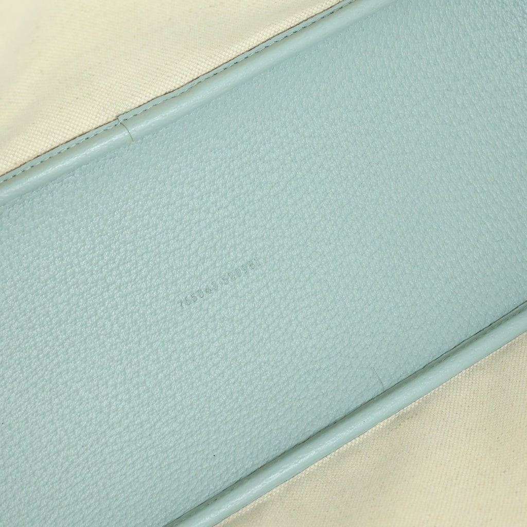 GUCCI(グッチ) GGオフィディア 2wayバッグ ハンドバッグ トートバッグ ライトブルー PVCレザー 765043 レディース