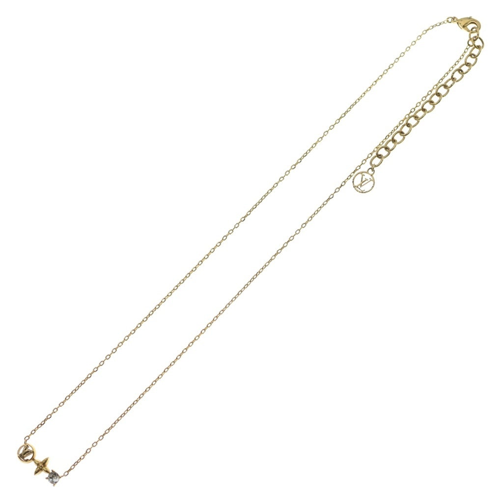 LOUIS VUITTON(ルイヴィトン) プティ ルイ ラインストーン GP ネックレス ゴールド M00368 レディース