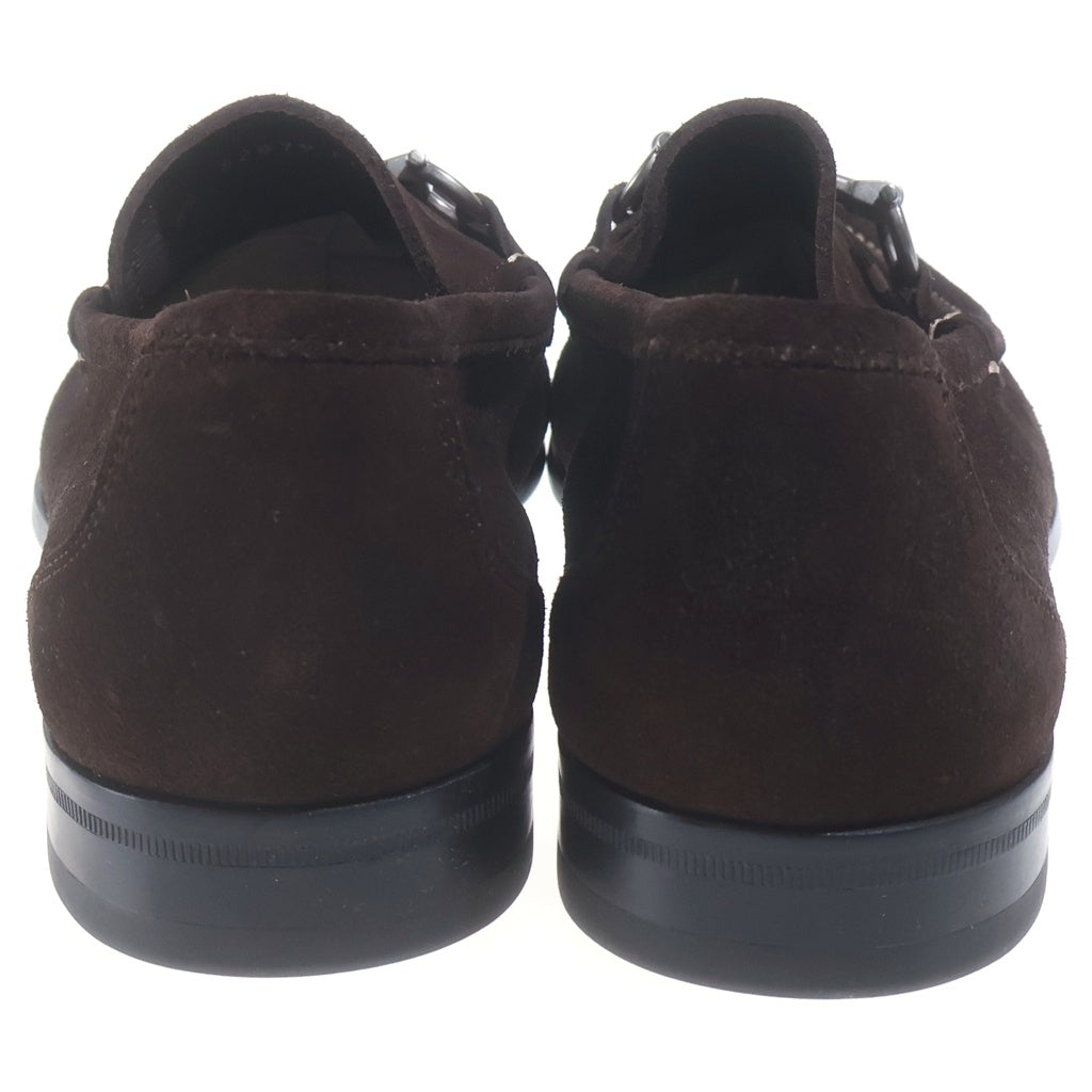 Salvatore Ferragamo(サルヴァトーレ フェラガモ) MAGNIFICO AMALFI SUEDE LOAFER スエードローファー シューズ ガンチーニ シルバー金具/ブラウン 0553960 レディース