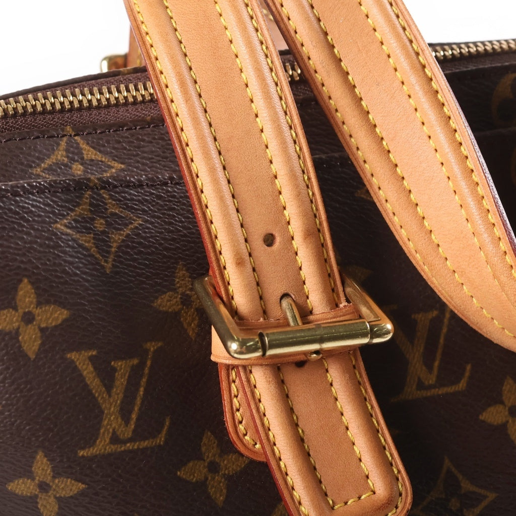 LOUIS VUITTON(ルイヴィトン) モノグラム ミュルティプリシテ ハンドバッグ ブラウン レザー×PVC M51162 ゴールド金具 レディース