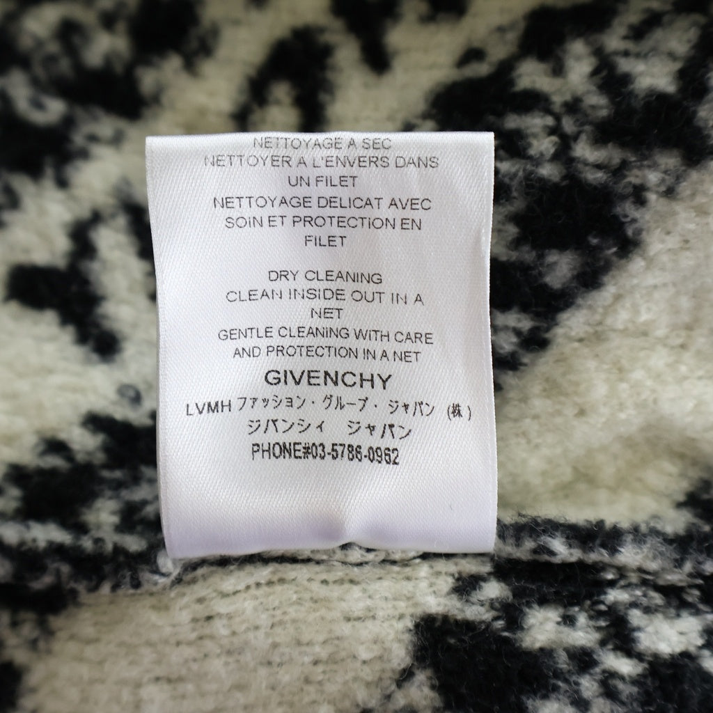 GIVENCHY(ジバンシィ) 20AW Wool Jacquard Logo Knit ウールジャカードロゴニット セーター ナイロン ブラック/ホワイト BM90EE4Y6Q レディース