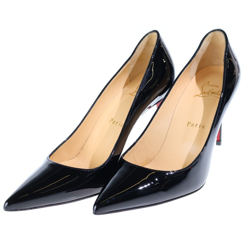 CHRISTIAN LOUBOUTIN(クリスチャンルブタン) Kate Pumps ケイト ポインテッドトゥ パテントレザーパンプス シューズ ピンヒール ブラック 3191416 レディース